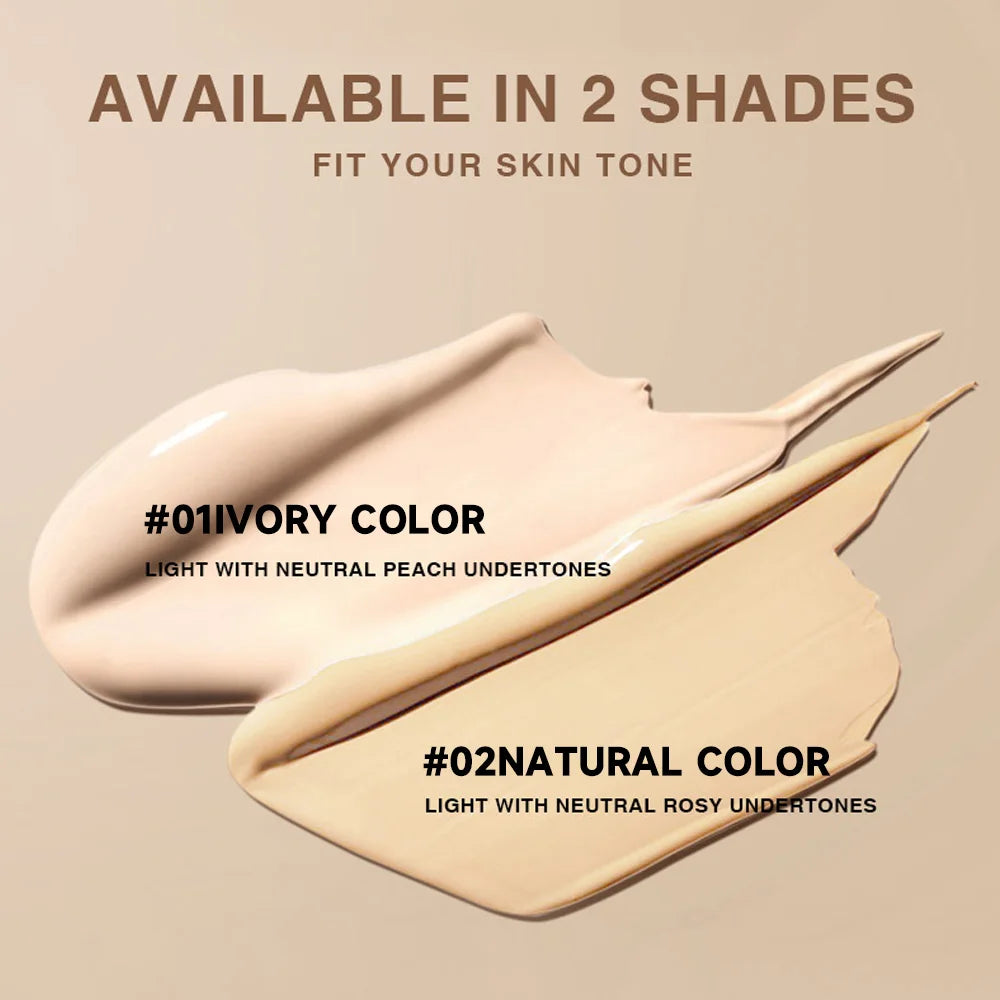 Fond de teint stick double embout Life Girls Watery avec pinceau, maquillage naturel longue tenue et impeccable pour le visage