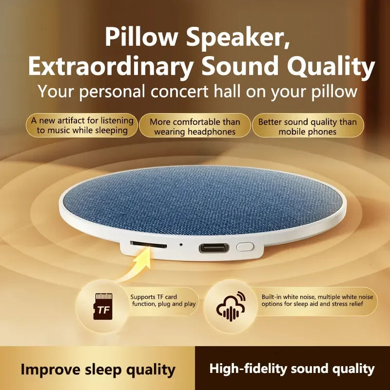 Aide au sommeil par haut-parleur d'oreiller à ultrasons, son dynamique haute qualité, enceinte Bluetooth papillon 2026