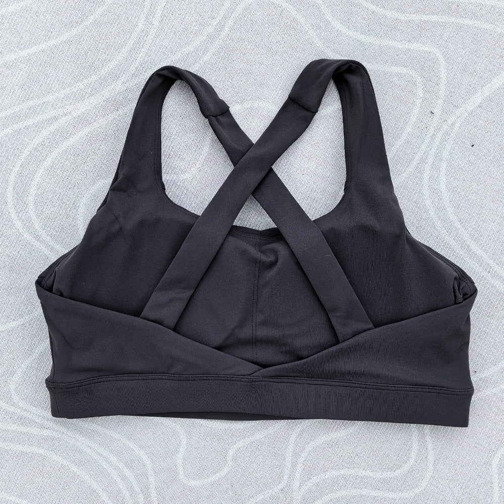 Solid Color Tight Comprehensive Training Women Fitness Bra Cross Back Yoga Underwear Gym Sport Top Hollow Back Push Up Chest Pad