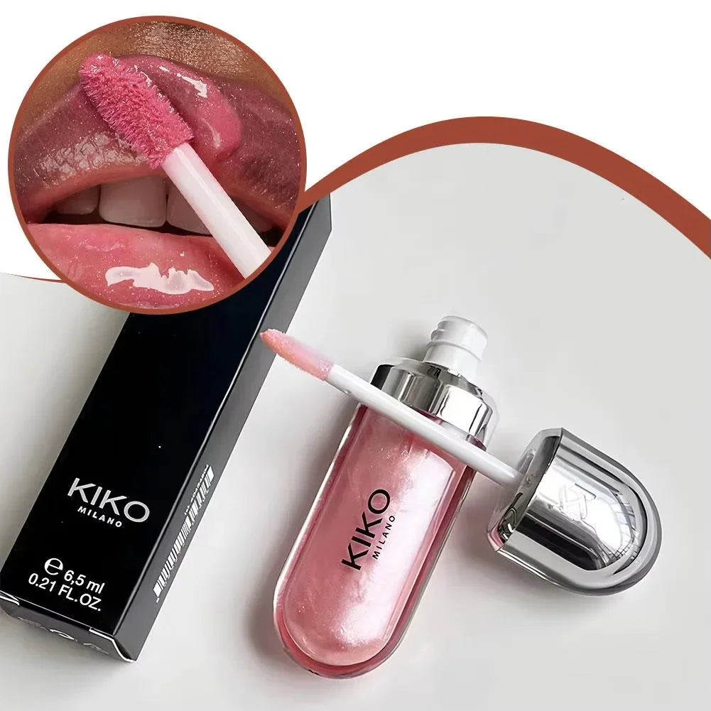 Kiko 3D Hydra LipGloss Blush waterproof longue tenue Maquillage scintillant Gloss à lèvres Brun Rose Mauve nacré