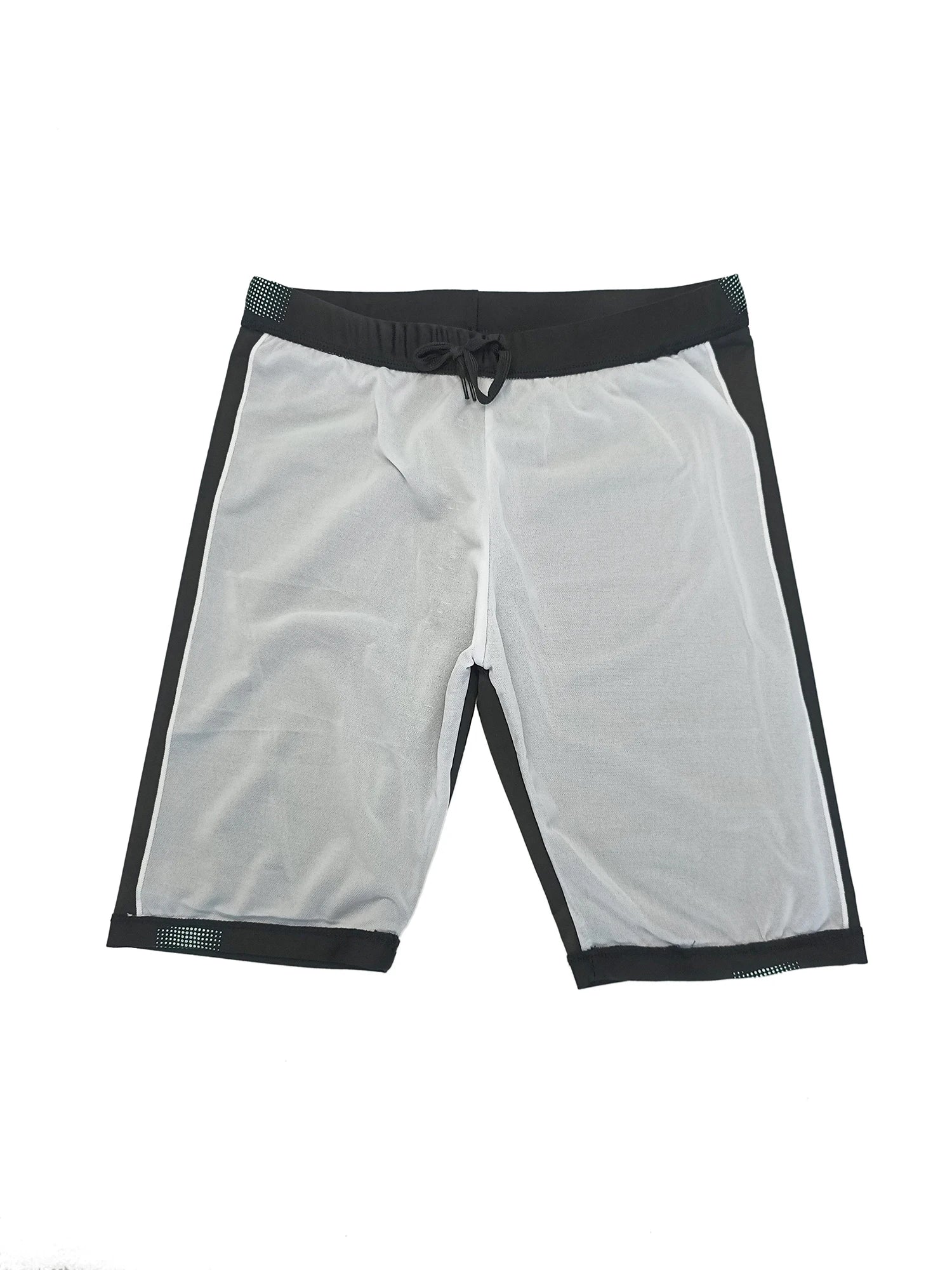 Short de bain homme YUKE, taille asiatique, longueur genou, idéal pour la compétition et l'entraînement. Séchage rapide, imprimé.