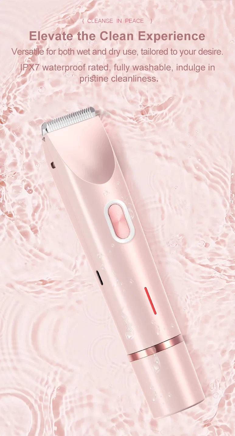 Épilateur corporel pour femme, rasoir électrique pour le visage, la moustache, les jambes, le corps, les aisselles et le maillot. Tondeuse électrique pour le corps et le visage.