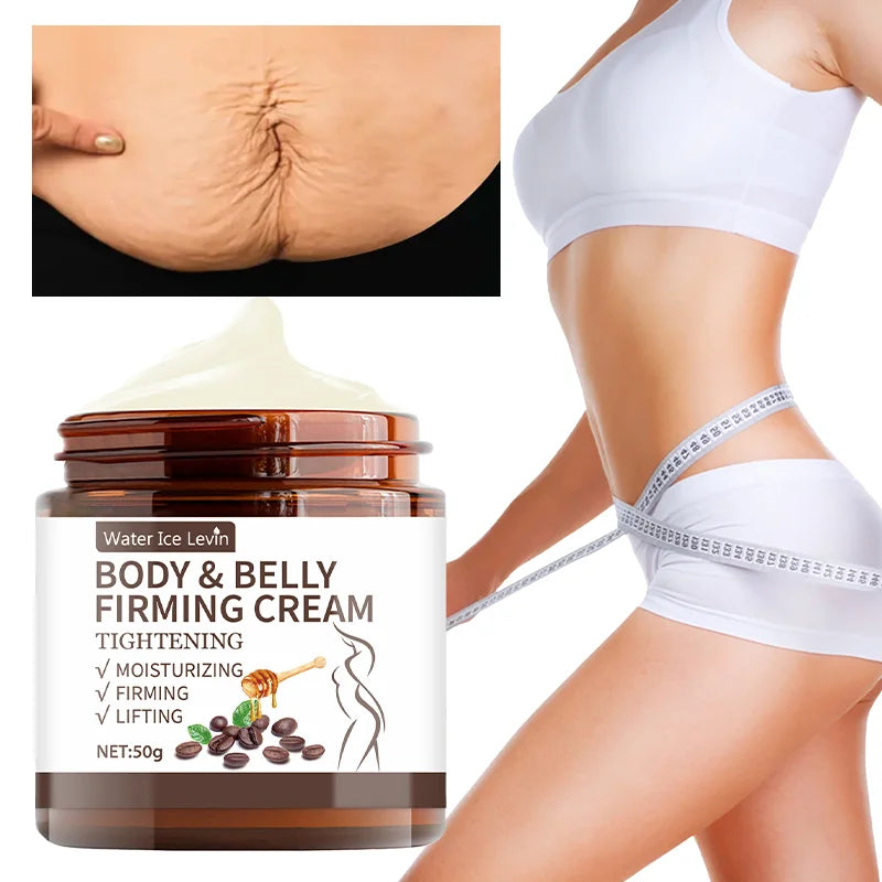 Crème raffermissante ventre plat - 60 g, extraits de plantes, hydratation intense, sans alcool, convient à tous les types de peau, sans épices, améliore l'élasticité de la peau.
