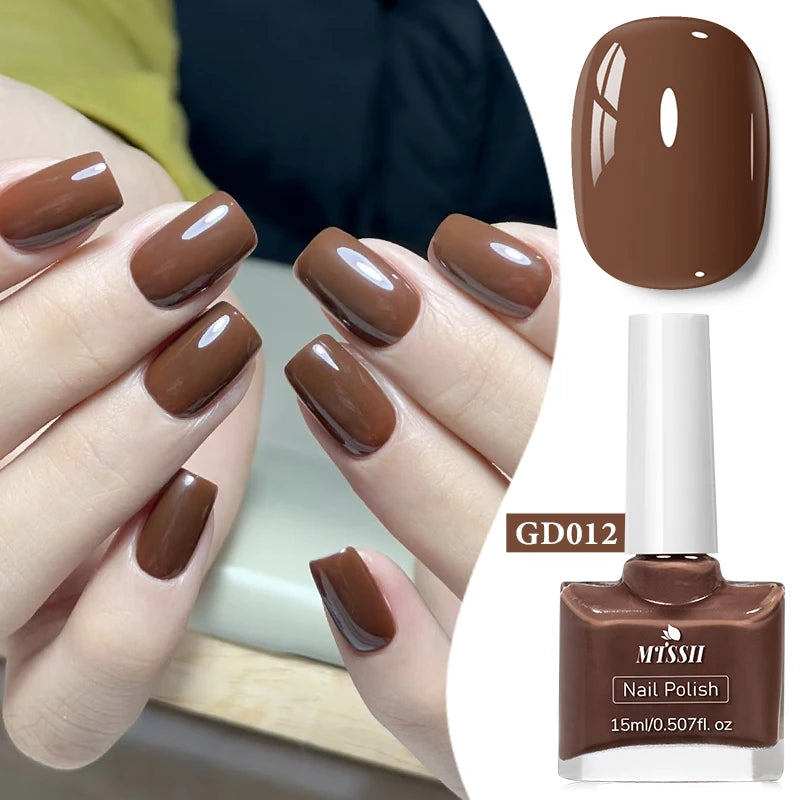 15ml Water-Based Nail Polish 40 Colors Long Lasting Quick Drying No Need of Lamp to Cure Nail Supplies Vernis for Nails Manicure