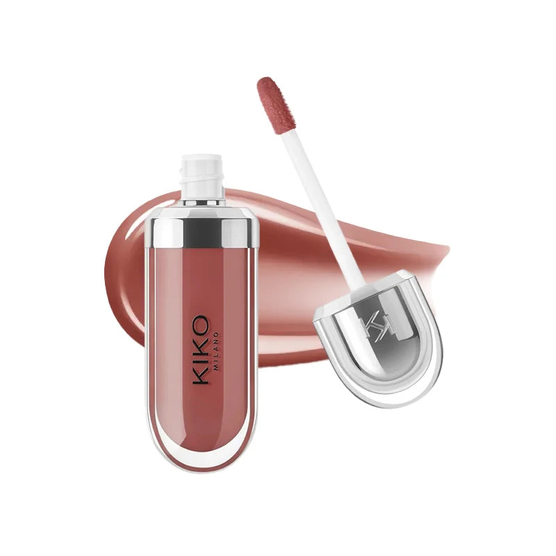Kiko 3D Hydra LipGloss Blush waterproof longue tenue Maquillage scintillant Gloss à lèvres Brun Rose Mauve nacré