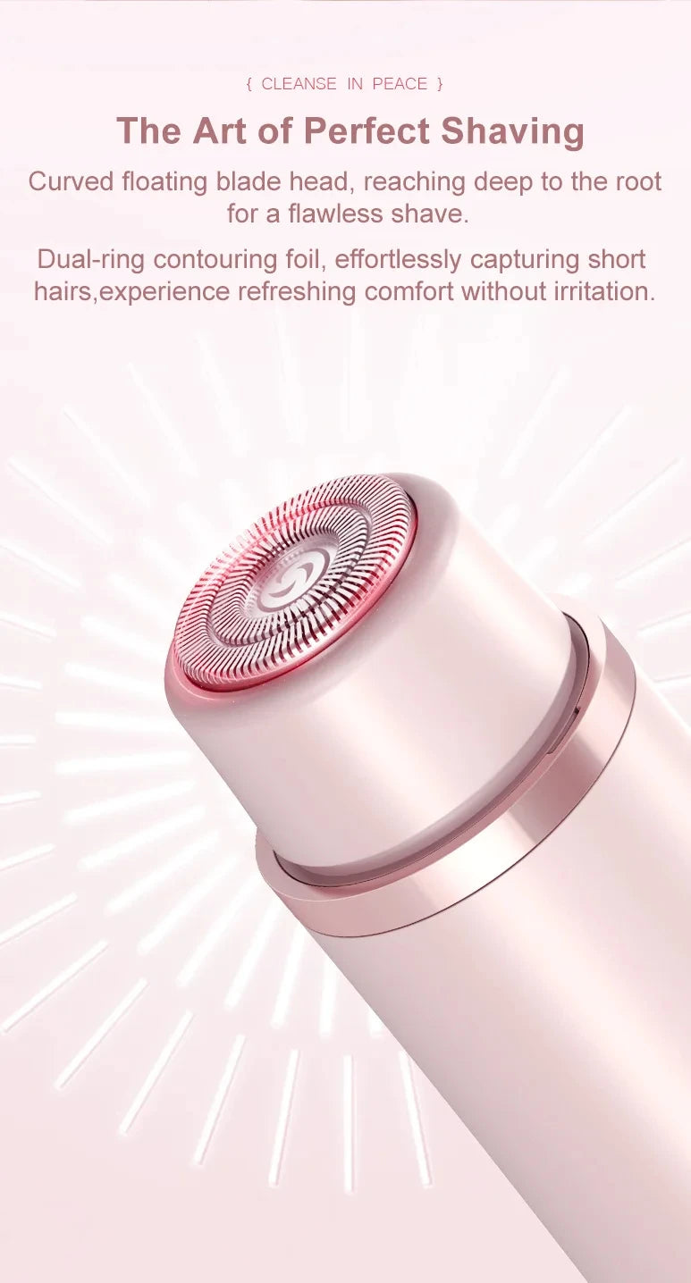 Épilateur corporel pour femme, rasoir électrique pour le visage, la moustache, les jambes, le corps, les aisselles et le maillot. Tondeuse électrique pour le corps et le visage.