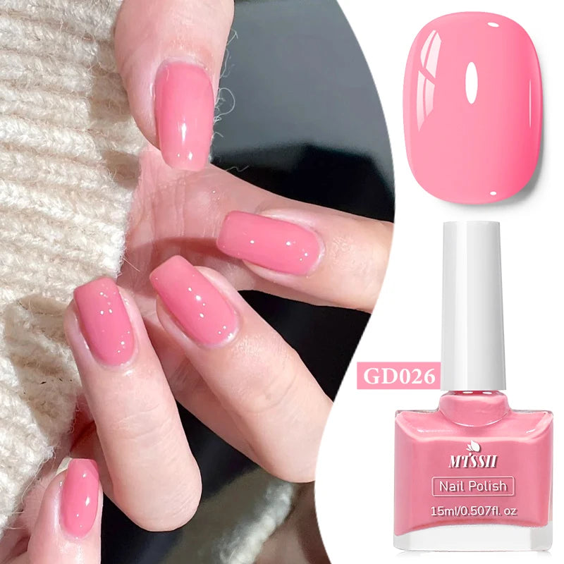 15ml Water-Based Nail Polish 40 Colors Long Lasting Quick Drying No Need of Lamp to Cure Nail Supplies Vernis for Nails Manicure