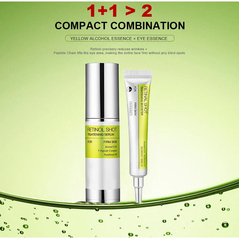 Crème contour des yeux hydratante et raffermissante au rétinol coréen, sérum liftant et raffermissant à la vitamine A pour le visage, atténue les ridules
