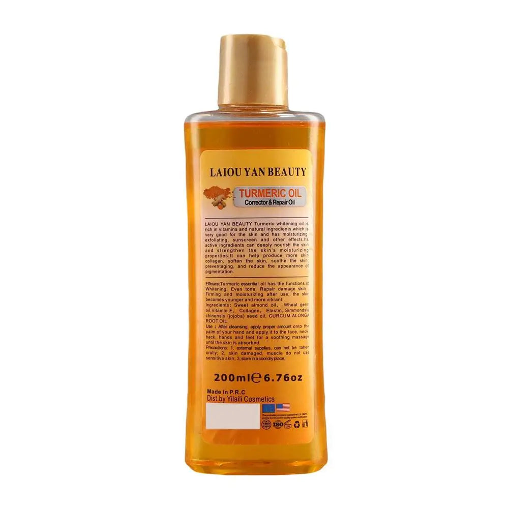 Huile essentielle de curcuma et de gingembre (200 ml) - Soin hydratant intense - Sérum visage nourrissant et lissant