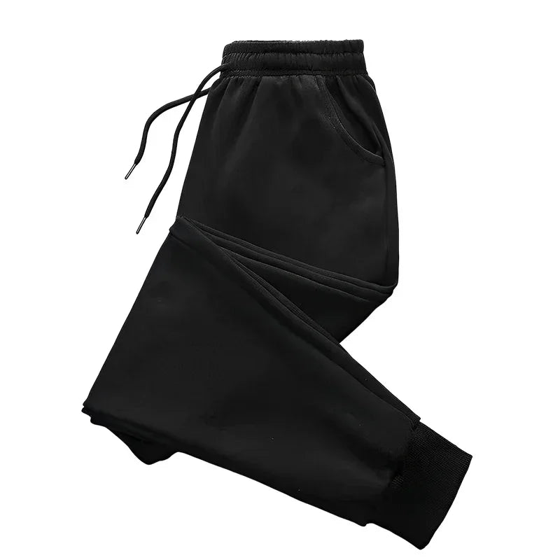 Pantalon long unisexe sans imprimé pour femme, pantalon de survêtement ample et décontracté pour le jogging et les activités de plein air, avec cordon de serrage, idéal au quotidien.