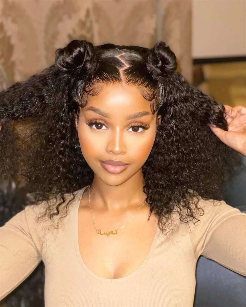 Perruques bouclées au carré, cheveux humains brésiliens, 13x4 Deep Water Wave, perruques frontales en dentelle 5x1 et 13x1 avec raie en T, pour femmes, pré-épilées à 200 %.