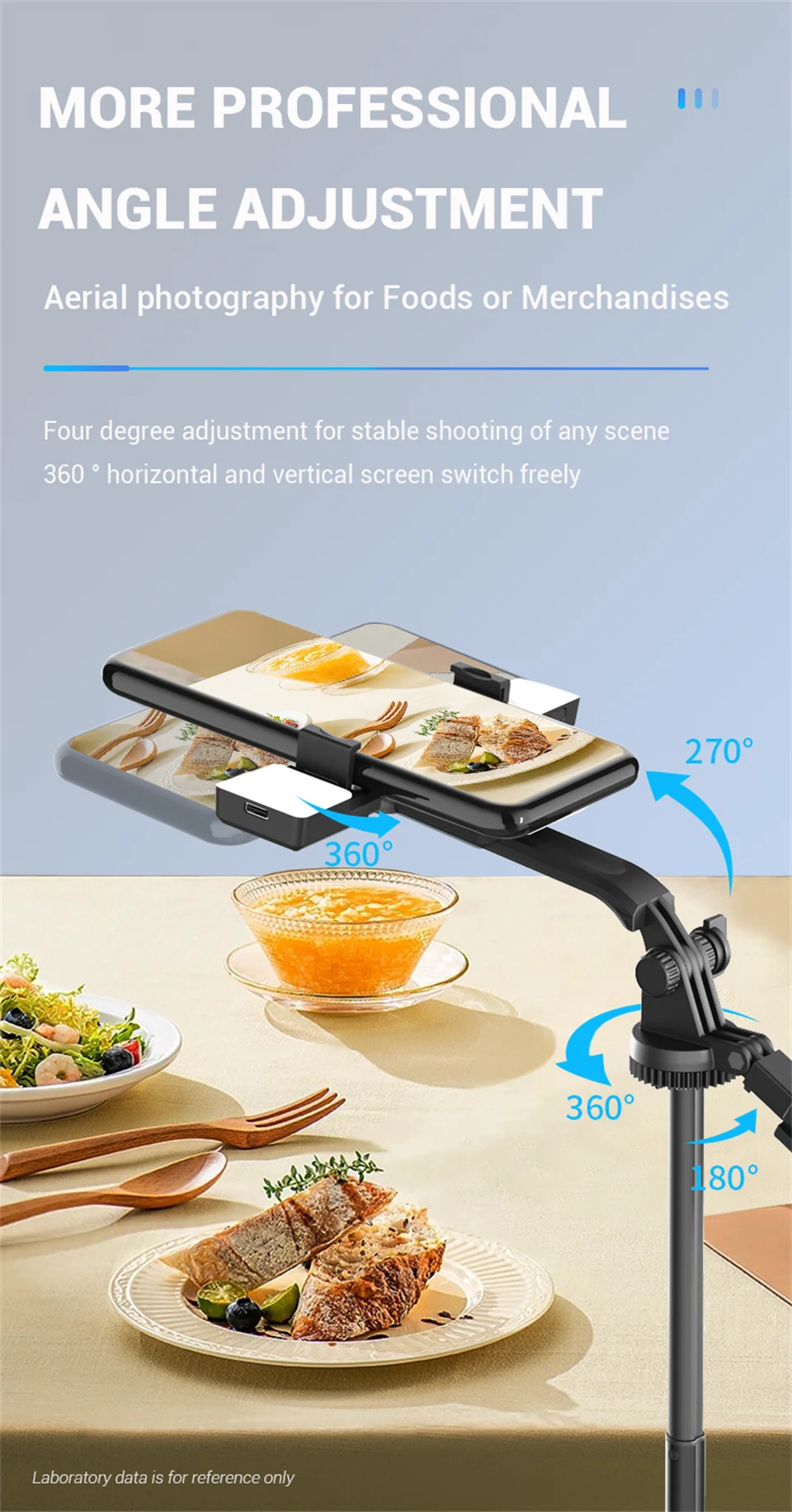 Perche à selfie sans fil FANGTUOSI 1750 mm, trépied, monopode pliable avec lumière LED pour smartphones, prise de vue stable et équilibrée en direct