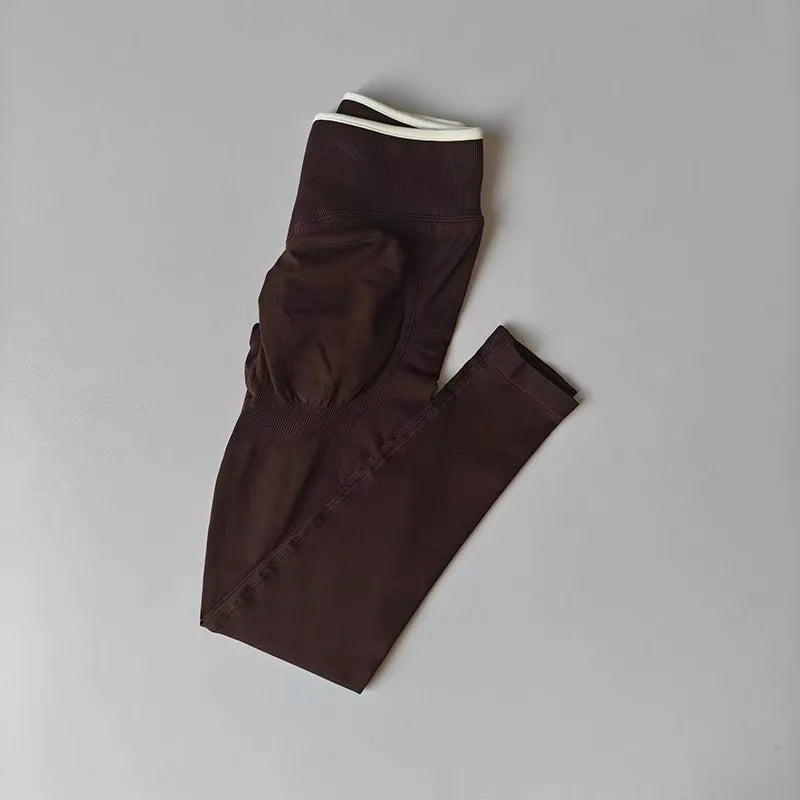 Pantalon de yoga effet fessier galbé, pantalon de fitness taille haute pour femme, legging moulant ultra-élastique à séchage rapide pour l'entraînement