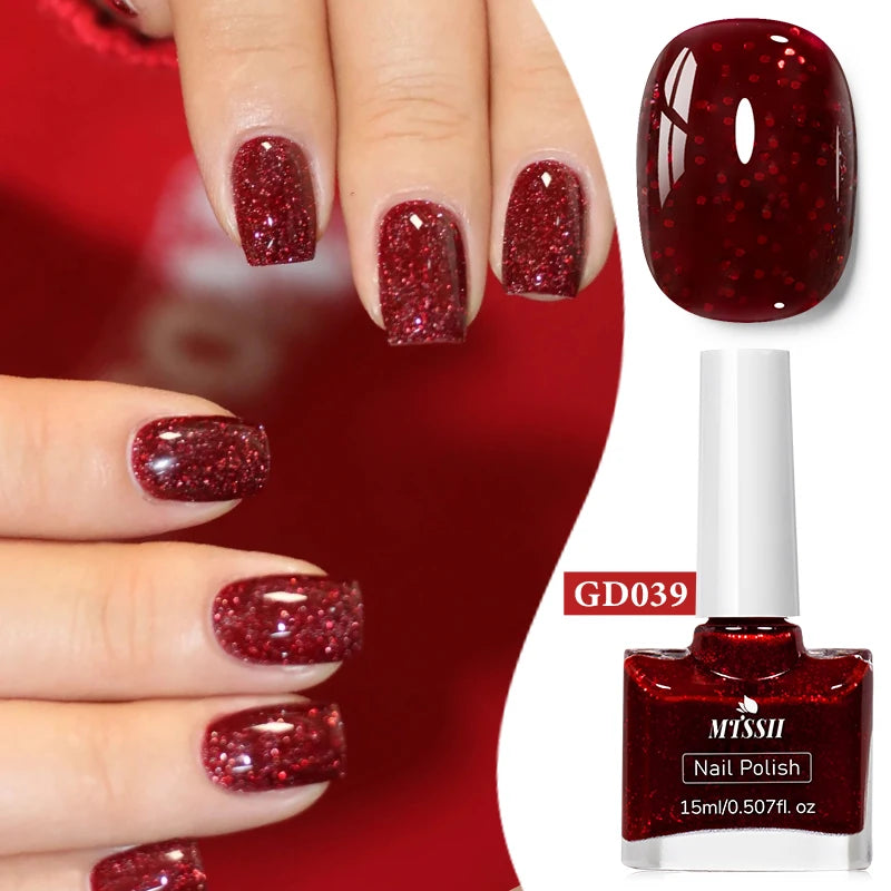 15ml Water-Based Nail Polish 40 Colors Long Lasting Quick Drying No Need of Lamp to Cure Nail Supplies Vernis for Nails Manicure
