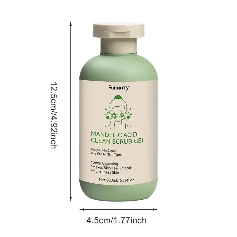 Gel exfoliant visage nettoyant en profondeur, purifiant les pores, soin éclaircissant, hydratant et réparateur, gommage visage
