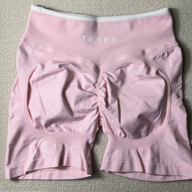 TEVEO Women's Backless Knitted Sports Bra Solid Color Summer Gym Fitness Top with Chest Cushion Sexy Suspender Yoga Bra