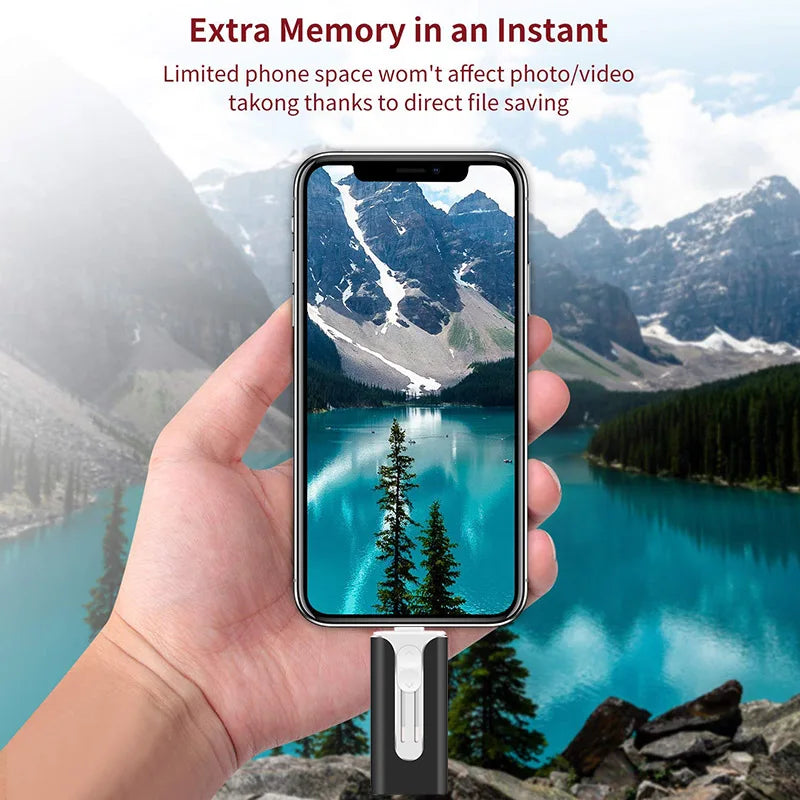 Clé USB OTG pour téléphone 256 Go, 512 Go, 128 Go - USB 3.0 - Stockage externe pour téléphones/Android/appareils Type C/Windows - 4 en 1
