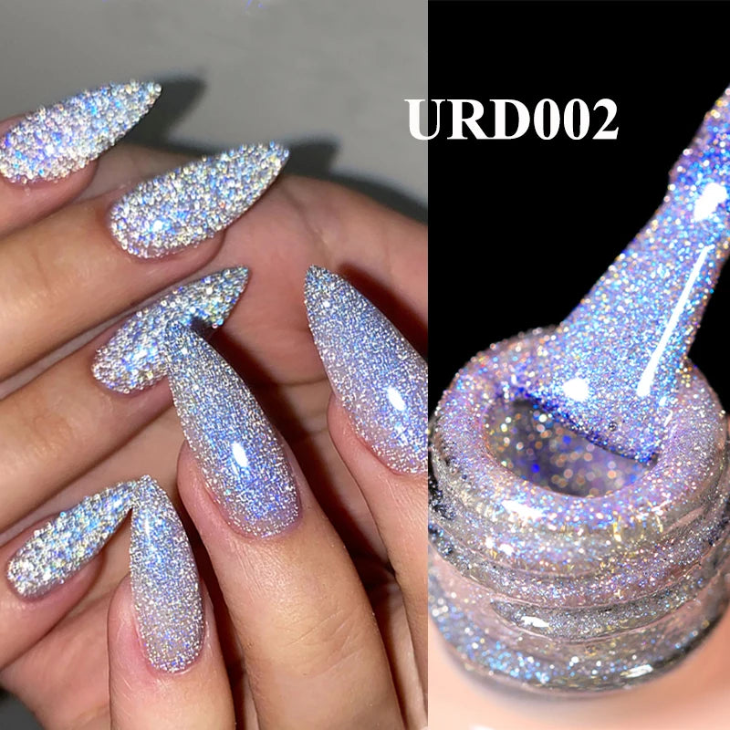 Vernis gel semi-permanent UR SUGAR 15 ml, couleur blanc laiteux translucide, effet gelée, UV, semi-permanent, pour nail art, à dissoudre. Dernière tendance.