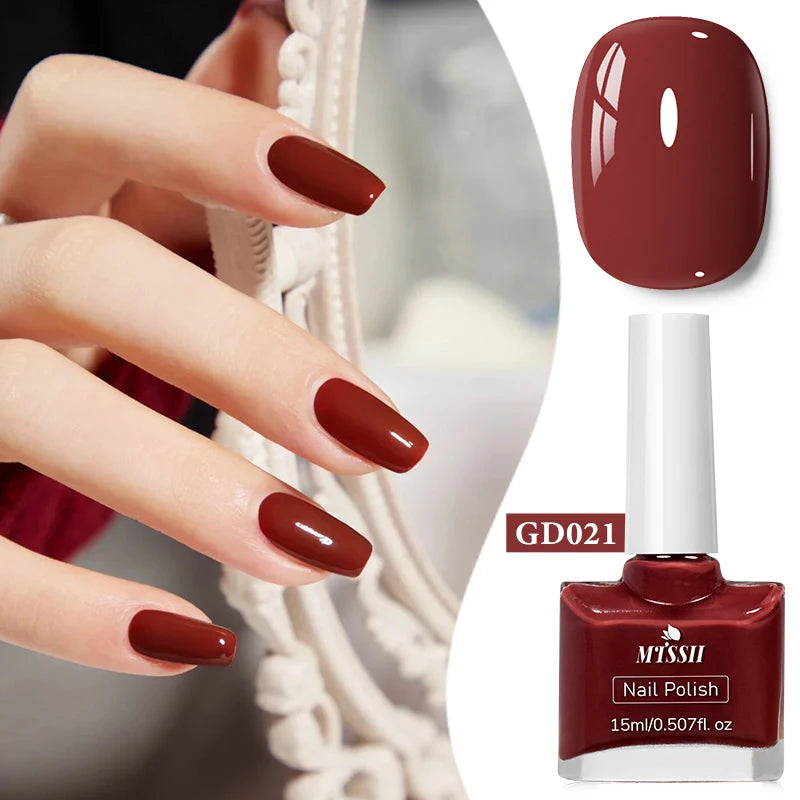 15ml Water-Based Nail Polish 40 Colors Long Lasting Quick Drying No Need of Lamp to Cure Nail Supplies Vernis for Nails Manicure