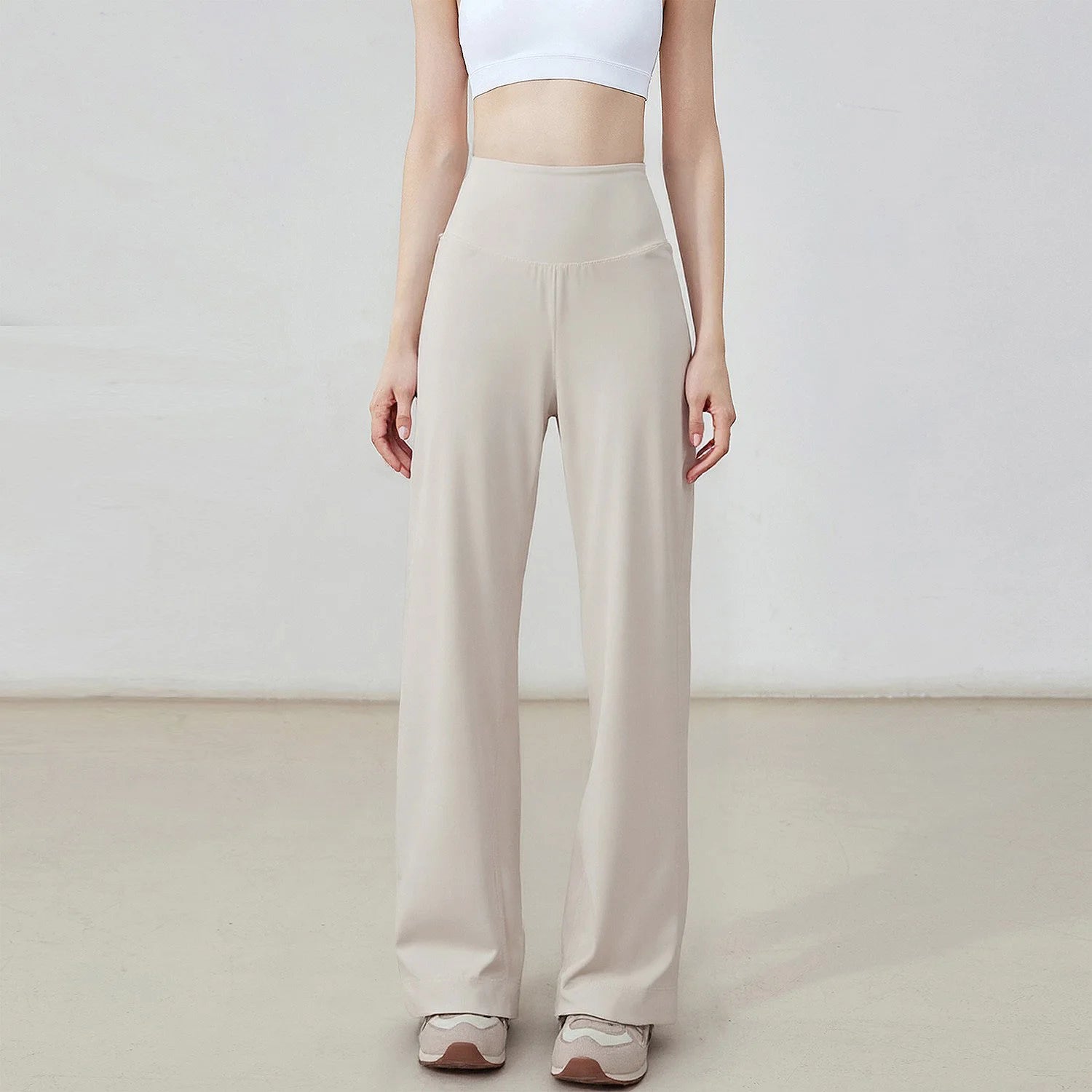 Pantalon de sport pour femme de haute qualité avec poches, taille haute, extensible et ample, effet seconde peau, idéal pour le sport, les loisirs et le yoga.