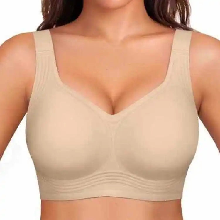 Soutien-gorge push-up sans armatures, sous-vêtements confortables et sans coutures pour femme, doux, respirant et hypoallergénique, sans armatures, idéal au quotidien.