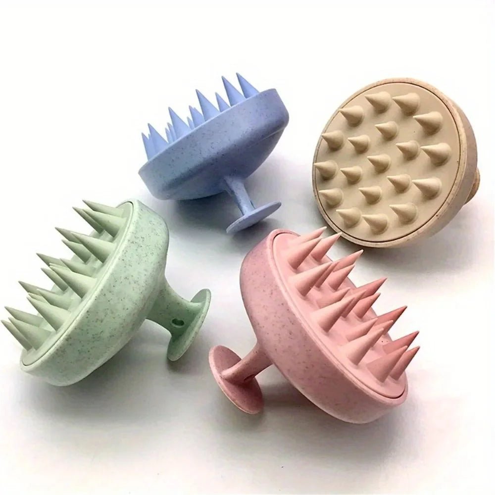 Scalp Massage Brush Silicone Shampoo Hair Washing Comb
