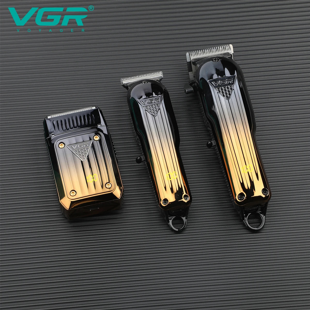 Tondeuse à cheveux électrique combinée VGR 644 avec dégradé, rechargeable, professionnelle, pour homme.