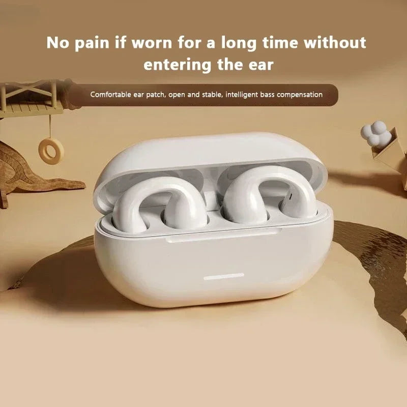 Nouveaux écouteurs sans fil à conduction osseuse T75 d'origine, Bluetooth 5.3, pour le sport, avec un son HiFi et une étanchéité optimale. Casque TWS étanche.