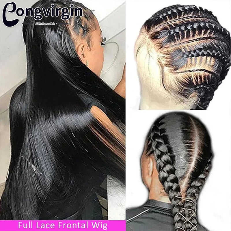 Perruque 5x5 sans colle, cheveux humains, prête à porter, dentelle prédécoupée, perruque lisse à lace front pour femmes