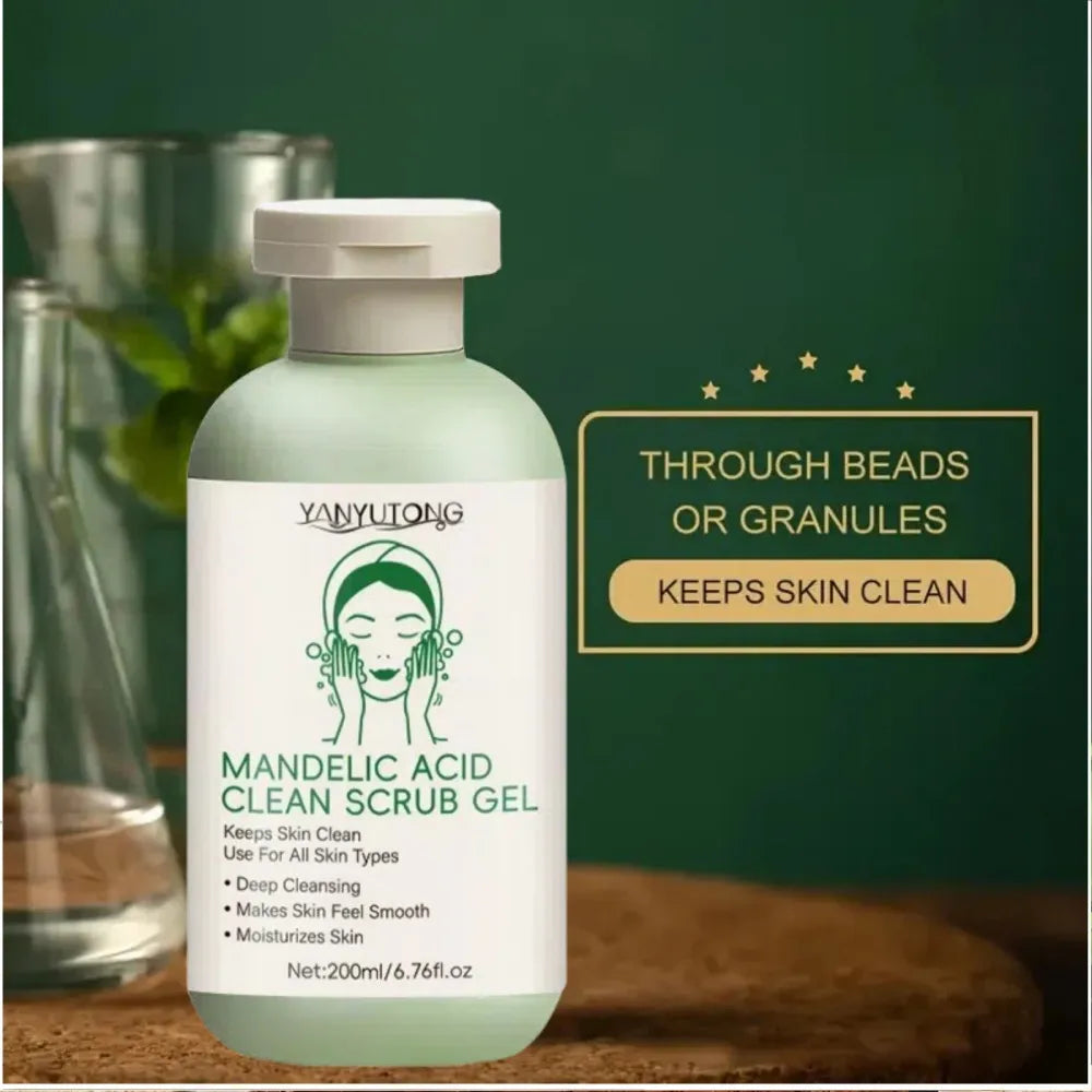 Gel exfoliant visage nettoyant en profondeur, purifiant les pores, soin éclaircissant, hydratant et réparateur, gommage visage