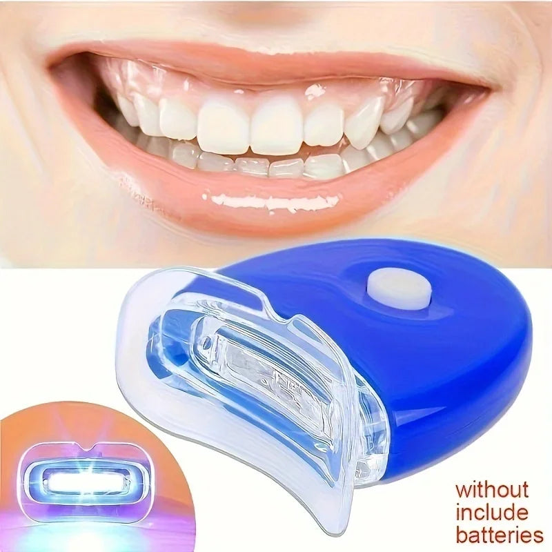 Blanchiment dentaire par LED, lumière bleue, lumière UV, blanchiment laser, lampe blanchissante, traitements dentaires personnalisés