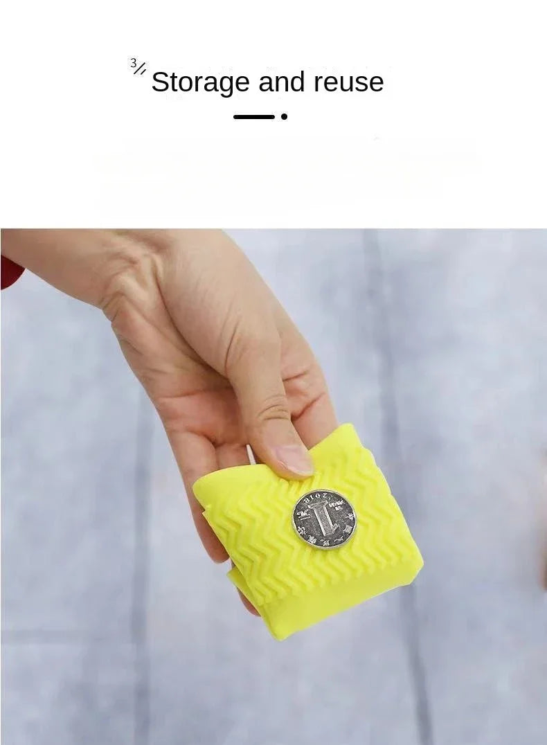 1 paire de couvre-chaussures imperméables en silicone, résistants aux irrégularités du bord, pour bottes de pluie, accessoires pour les journées pluvieuses en extérieur