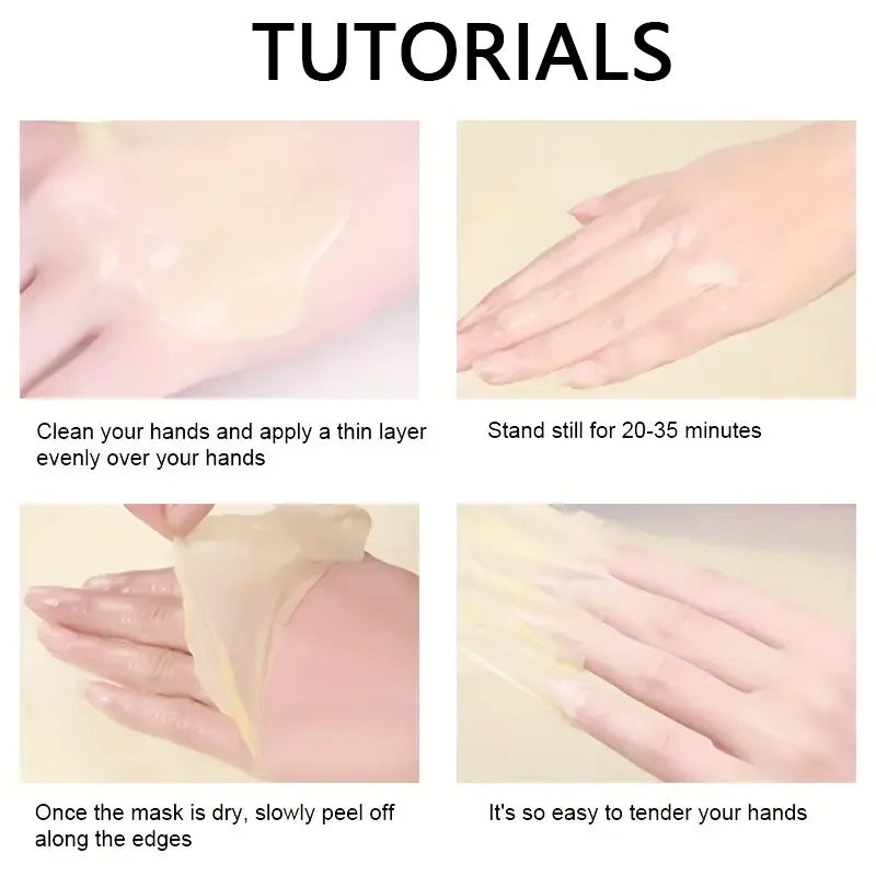 Masque à la cire pour les mains et les pieds à la vitamine C et au curcuma : adoucit la peau, nettoie en douceur et illumine le teint.