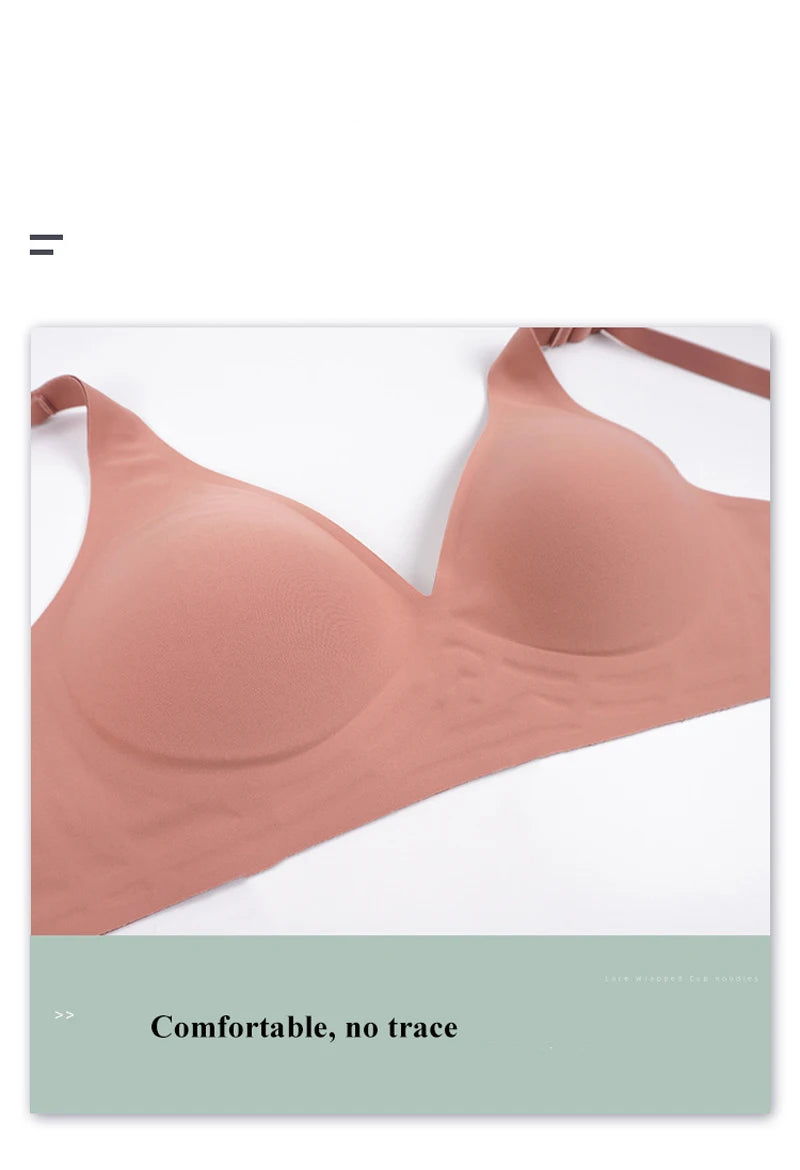 Soutien-gorge sexy sans coutures et sans armatures, soutien-gorge ajustable, sous-vêtements féminins, brassière rembourrée push-up, lingerie intime