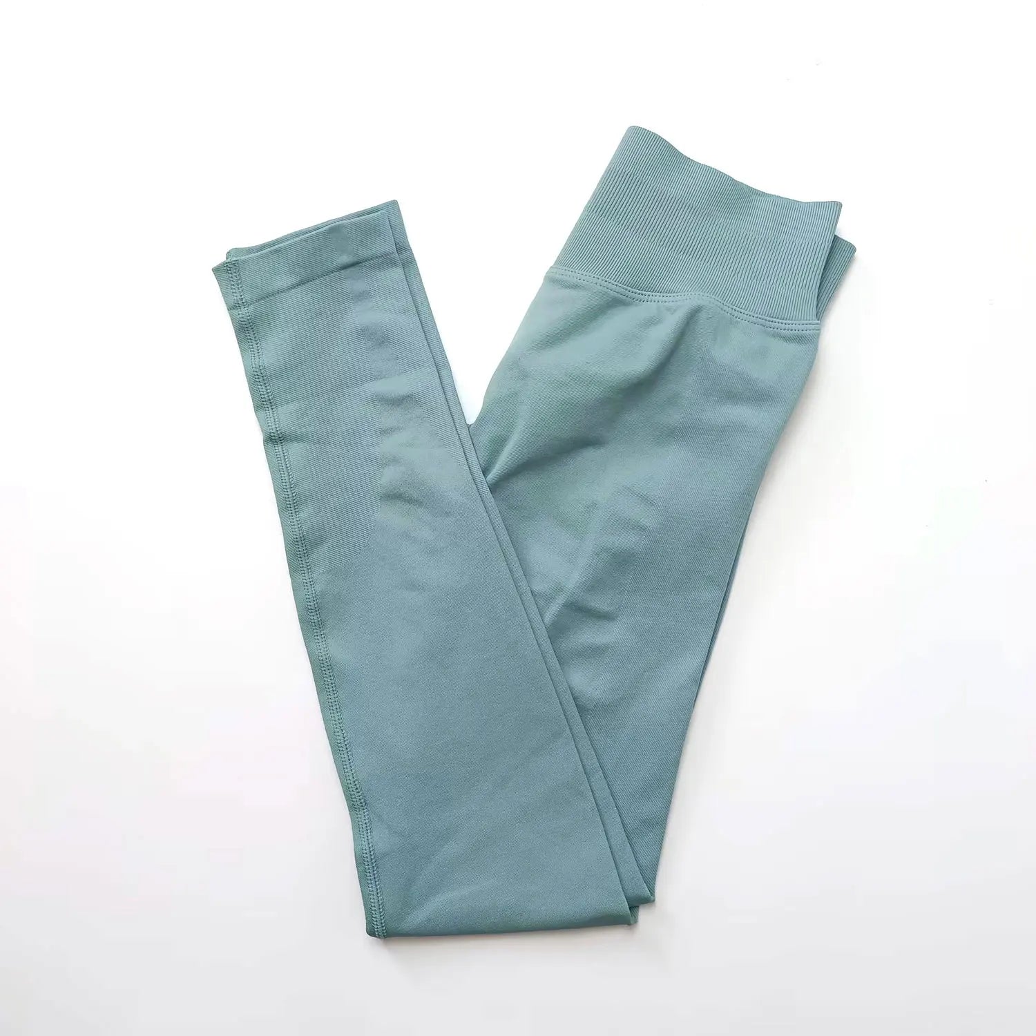 Leggings NCLAGEN Impact pour femmes, sans coutures, pantalon de sport et de yoga, bande côtelée basse, vêtements de gym et de fitness, collants froncés pour les fesses