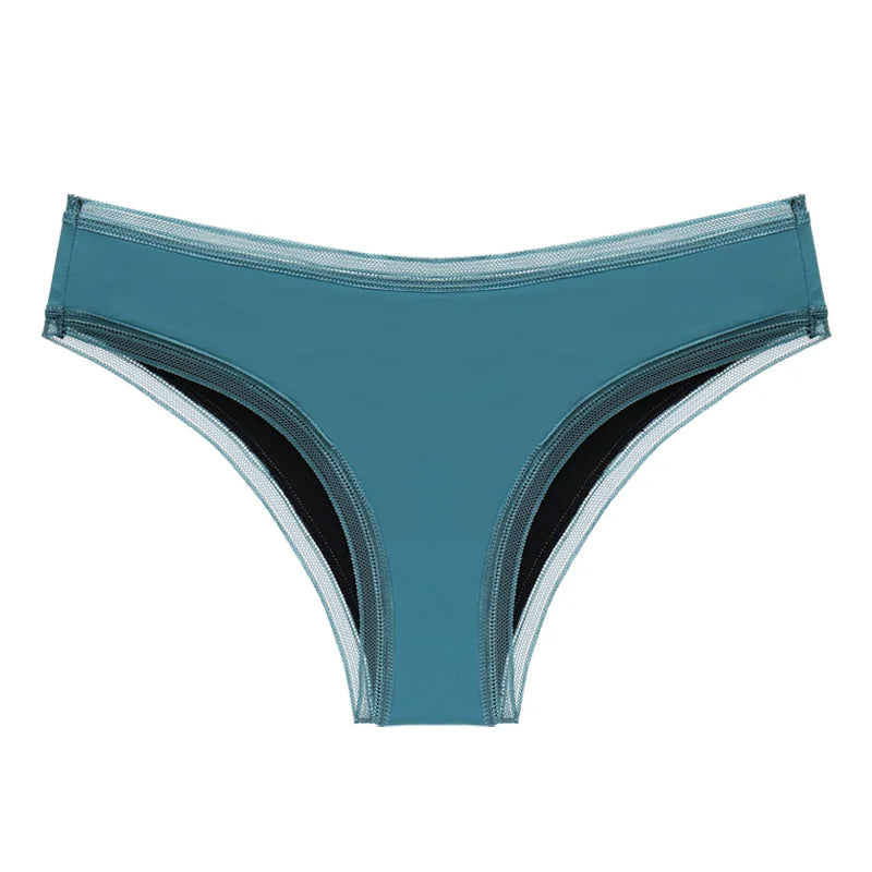 Culottes menstruelles respirantes, 4 couches, anti-fuites, en fibre de bambou, pour flux abondant, absorption rapide.