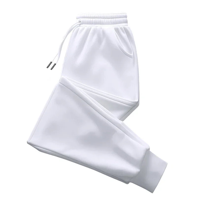 Pantalon long unisexe sans imprimé pour femme, pantalon de survêtement ample et décontracté pour le jogging et les activités de plein air, avec cordon de serrage, idéal au quotidien.