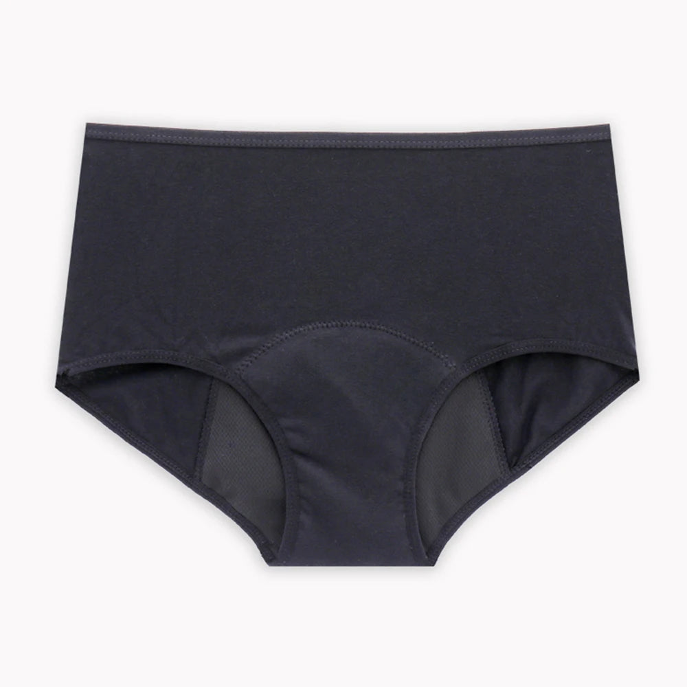 Culottes menstruelles respirantes, 4 couches, anti-fuites, en fibre de bambou, pour flux abondant, absorption rapide.