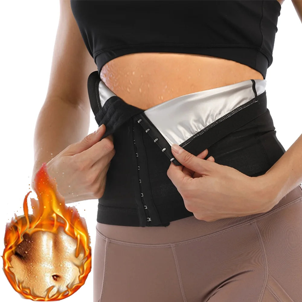 Trajes de sauna para mujer para reducir el abdomen, faja reductora de cintura, corsés para quemar grasa abdominal.