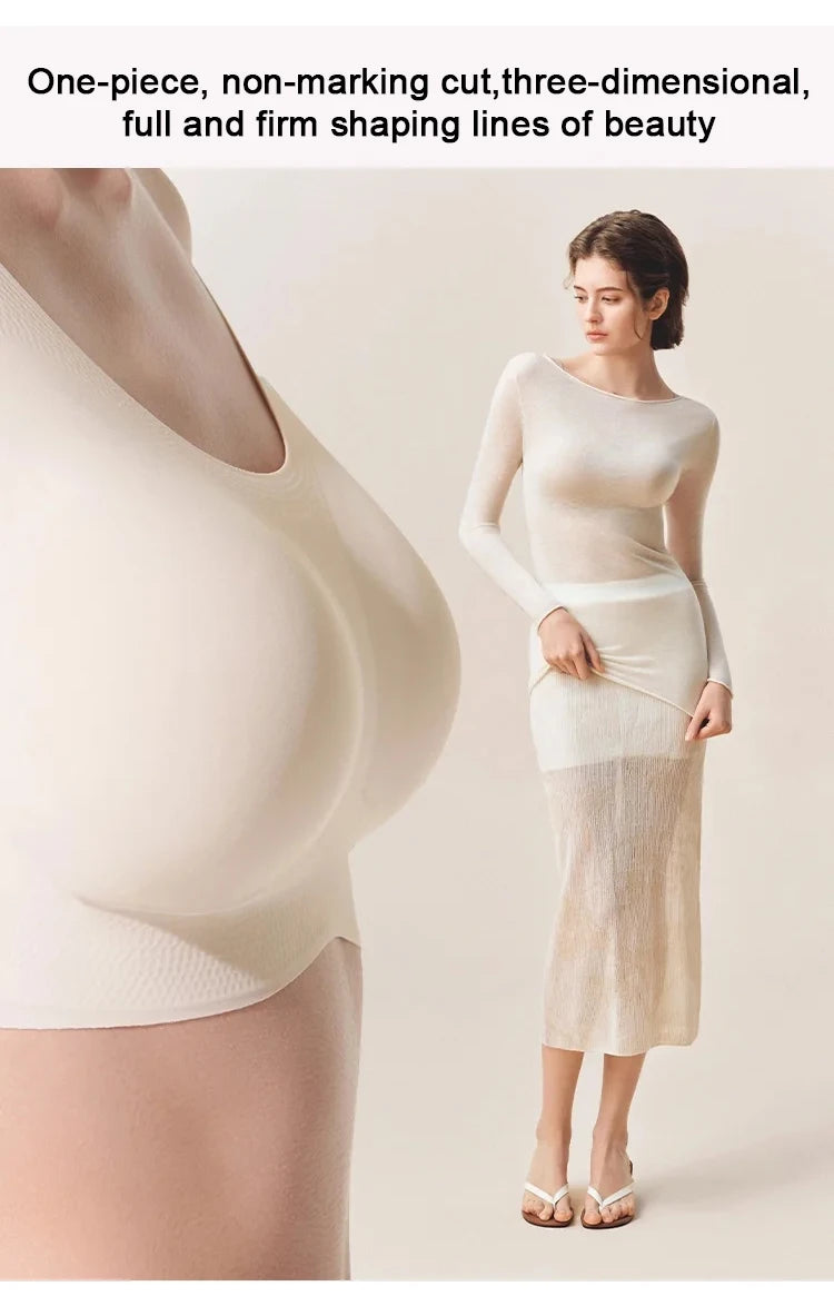 Soutien-gorge push-up sans armatures, sous-vêtements confortables et sans coutures pour femme, doux, respirant et hypoallergénique, sans armatures, idéal au quotidien.