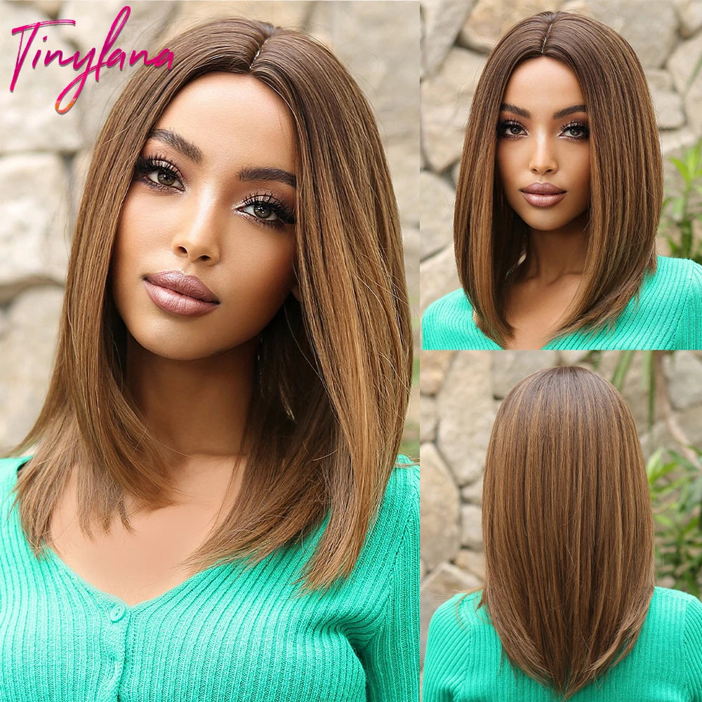Perruque synthétique blanche, blonde et grise avec frange, coupe courte et lisse, idéale pour le cosplay et le quotidien. Cheveux naturels et résistants à la chaleur.