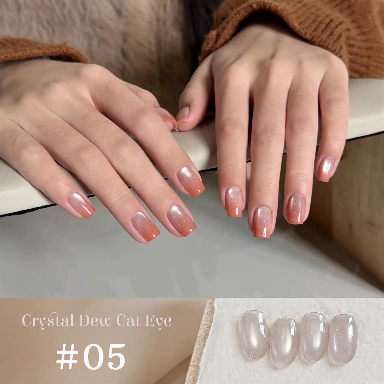 Vernis à ongles gel blanc effet œil de chat TC Flow Light (1 à 9 pièces) - Ultra brillant, semi-permanent, UV, effet miroir, aimant pour ongles
