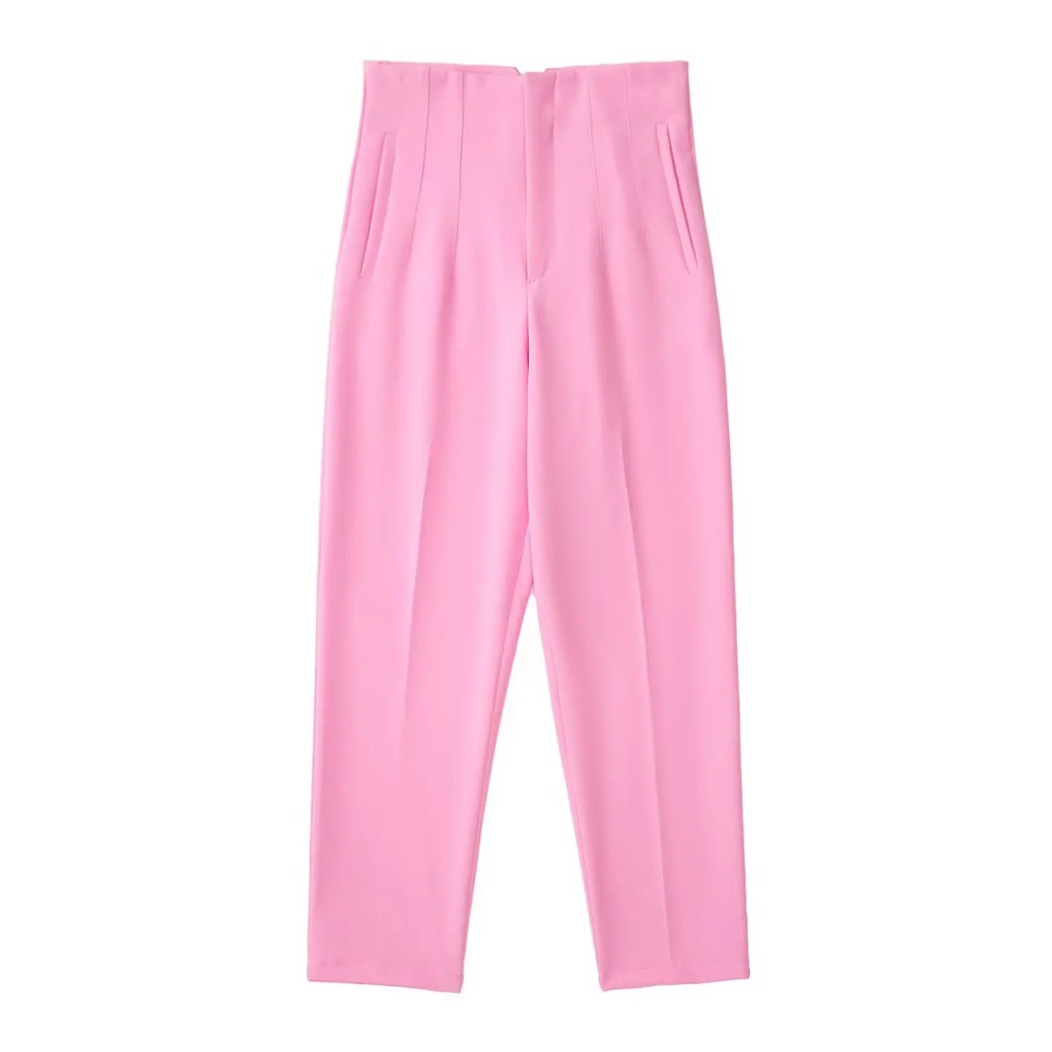 Tenues de bureau Koekop Pantalons crayon Noir Rose Blanc Pantalons Femme Mode Vêtements de bureau Pantalons taille haute pour femmes Pantalons habillés