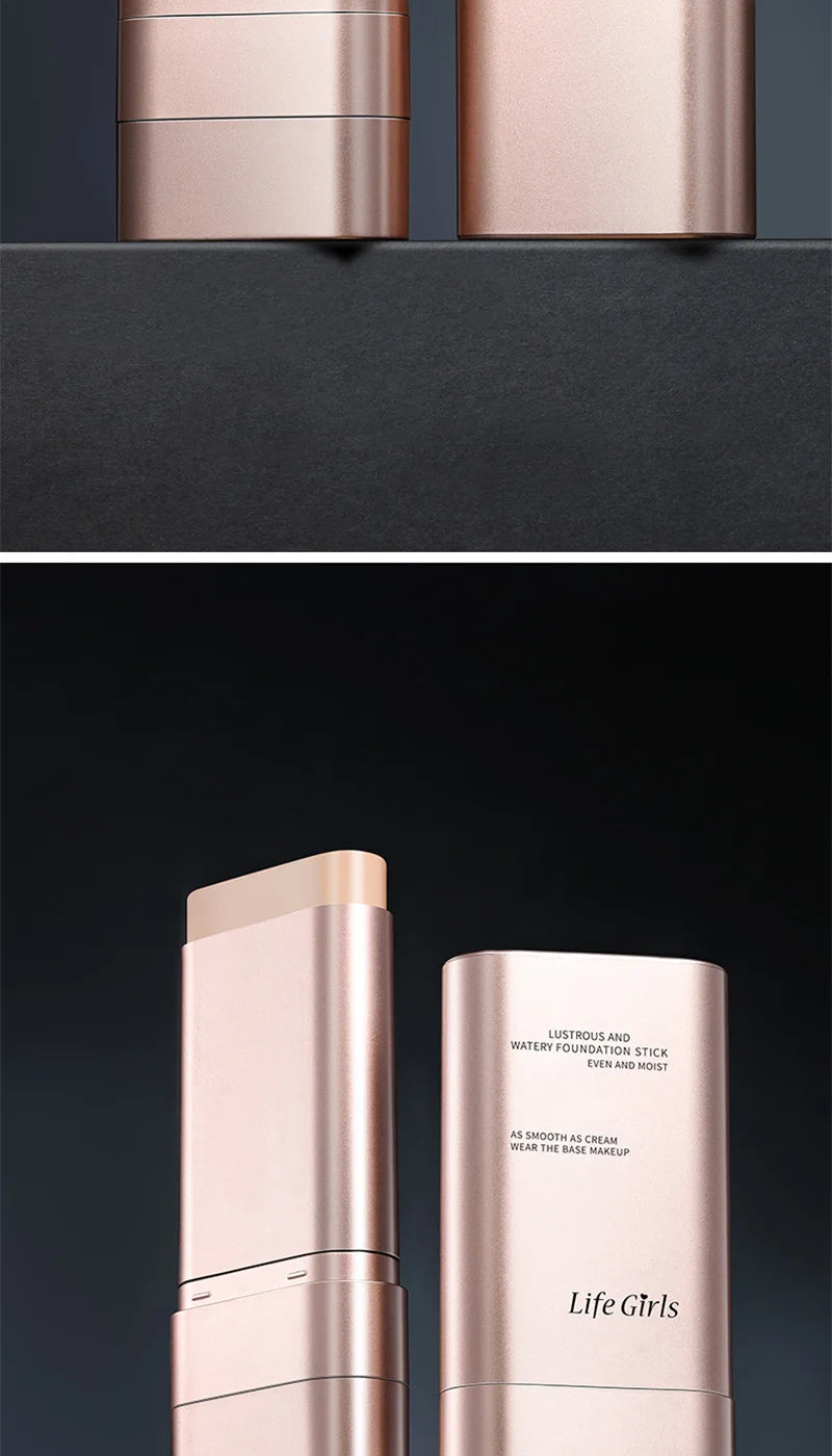 Fond de teint hydratant léger et onctueux, effet naturel, hydratant, brillant, fin et léger, applicateur double tête rotatif pour une utilisation facile, avec son propre pinceau, waterproof, application facile et facile à estomper.