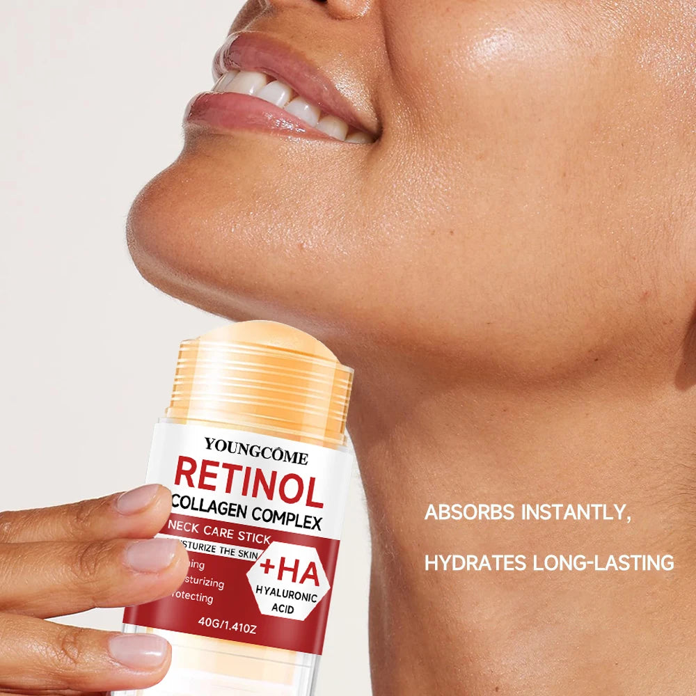 Pain de soin visage et cou au rétinol avec lotion raffermissante et élastifiante. Améliore l'élasticité de la peau. Hydrate et illumine le teint.