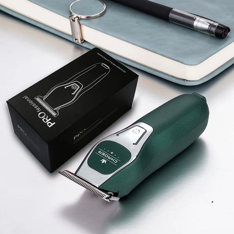 Tondeuse à cheveux professionnelle puissante pour hommes, lame en T de 0 mm, tondeuse électrique rechargeable, machine de coiffure et de rasage pour barbe