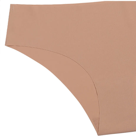 Ensemble de 3 culottes sans coutures pour femme, respirantes, taille basse, sexy, en soie unie, invisibles.