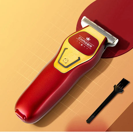 Tondeuse à cheveux professionnelle puissante pour hommes, lame en T de 0 mm, tondeuse électrique rechargeable, machine de coiffure et de rasage pour barbe