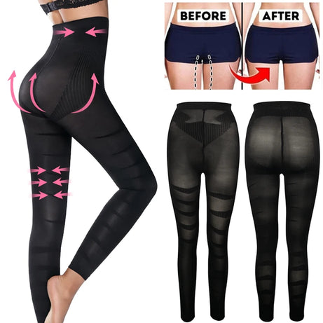 Sous-vêtements gainants sans coutures, leggings de compression transparents taille haute, effet ventre plat et fesses galbantes, culotte sculptante