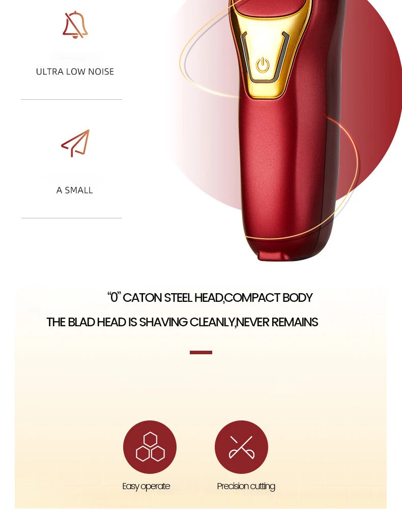 Tondeuse à cheveux professionnelle puissante pour hommes, lame en T de 0 mm, tondeuse électrique rechargeable, machine de coiffure et de rasage pour barbe